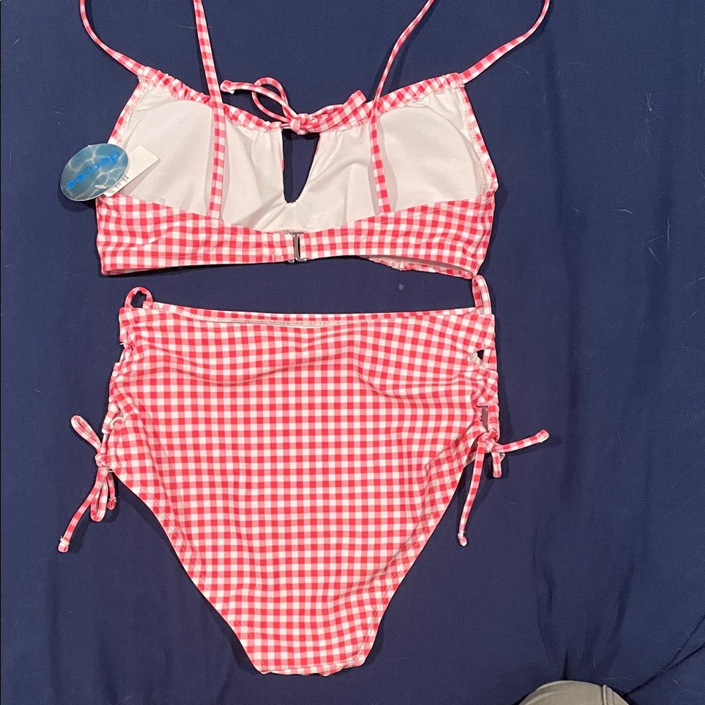 Pink Gingham Bikini Set - Picture 4 of 4